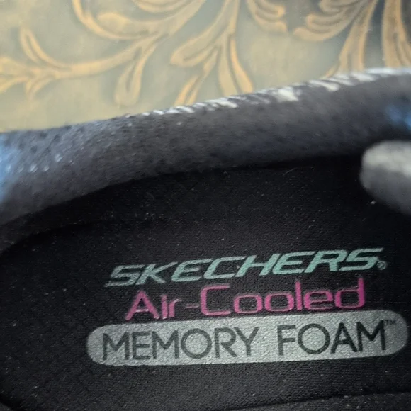 Skechers Gray and Black Memory Foam Sneakers - Picture 4 of 5